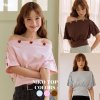 THADA.CO l “NIKO TOP” เสื้อดีเทลกระดุมหัวใจ