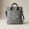 BAG-09 กระเป๋าผ้าฟอกขัดลาย