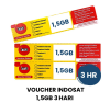 Voucher Indosat Freedom Internet 1,5GB 3 HARI