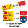 Voucher Indosat Freedom Internet 2,5GB 5HARI