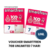 Voucher Smartfren Harian UNLIMITED 7GB 7 HARI