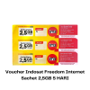 Voucher Indosat Freedom Internet 2,5GB 5 HARI