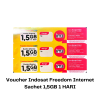 Voucher Indosat Freedom Internet 1,5GB 1 HARI