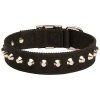 ( 17 inch ) Awesome Design Nylon Pitbull Collar with Silver-Like Pyramids C275##004