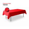 ผ้าปูโต๊ะแบบเหลี่ยม สีแดง