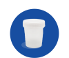 Urine Cup 120ml non Sterile ปากกว้าง
