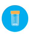 Urine Cup 60ml non Sterile (ทรงตรง)