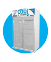 ตู้เย็น Z-Cool ควบคุมอุณหภูมิ 2-8 °C 2 ประตู