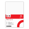 ONE กระดาษการ์ดสี A4 150 แกรม สีขาว แพ็ค 200 แผ่น