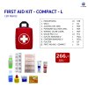 HIGRIMM FIRST AID KIT - COMPACT L ( 10 ITEMS ) ( RED )