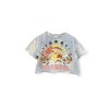 Women Crop Top Cotton Shirt Psychedelic Magic Mushrooms Grateful Psy No Time