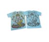 Ganesha Motif Men T Shirt Yoga Hindu God Cotton Mirror Thailand M-L