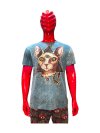Sphynx Cat Men yoga T-shirts by Notime Thailand M and  L