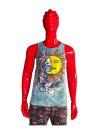 Yoga men tank top beautiful moon&sun make in Thailand