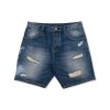 [Pre-Order] Indigoskin Washed Denim Shorts “Sea Of Life”