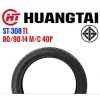 HUANGTAI ยางนอก ST-308 TL ไม่ต้องใช้ยางใน ขนาด 80/90-14 M/C 40P (ราคา 1 เส้น) - สต๊อกพร้อมส่ง