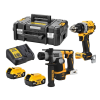 ชุดสว่านไร้สายและสว่านโรตารี่ไร้สาย 20V DEWALT รุ่น DCK2215P2T-B1 (DCD800+DCH172)