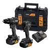 ชุดสว่านเเละไขควงกระแทกไร้สาย DEWALT รุ่น DCK2222MP2T-QW (MCLAREN)