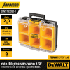 DEWALT DWST83392-1 TOUGH SYSTEM 2.0 Half Width Deep Organiser  Yellow - Black