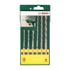 BOSCH SDS-Plus Rotary Hammer Drill Bit Set, Model 2607019447 (6 Bits/Pack)