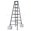 HASEGAWA RYRB-24 Black 8-Step Folding Ladder