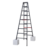 HASEGAWA RYRB-27 Black 9-Step Folding Ladder