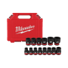 ชุดลูกบล็อกกระแทกสั้น 1/2" MILWAUKEE รุ่น 49-66-7013 (14 ชิ้น/ชุด)