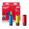 ชุดลูกบล็อกถอดล้อรถยนต์แกน 1/2" MILWAUKEE รุ่น 49-66-7834 (3 ชิ้น/ชุด)