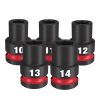 ลูกบล็อกกระแทกสั้น 6P 1/2" เบอร์ 10-32 มม. MILWAUKEE