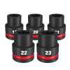 ลูกบล็อกกระแทกสั้น 6P 3/4" เบอร์ 19-36 เเละ 46 มม. MILWAUKEE