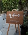 Wooden Welcome Sign ป้ายต้อนรับไม้