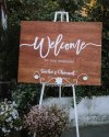 Wooden Welcome Sign ป้ายต้อนรับไม้