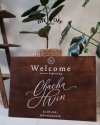 Wooden Welcome Sign ป้ายต้อนรับไม้