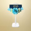พวงหรีดพัดลม 16" สีฟ้า