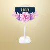 พวงหรีดพัดลม 16" สีม่วง