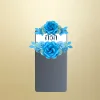 พวงหรีดโต๊ะพับ 120 ซม. สีฟ้า(พิเศษ)