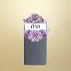พวงหรีดโต๊ะพับ 120 ซม. สีม่วง(พิเศษ)