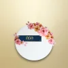 พวงหรีดโต๊ะพับกลม 120 ซม. สีชมพู