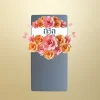พวงหรีดโต๊ะพับ 150 ซม. สีชมพู