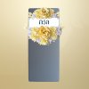 พวงหรีดโต๊ะพับ 180 ซม. สีครีม