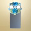 พวงหรีดโต๊ะพับ 180 ซม. สีฟ้า