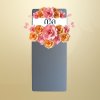 พวงหรีดโต๊ะพับ 180 ซม. สีชมพู