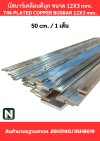 บัสบาร์เคลือบดีบุก 12mm.X3mm.ทองแดง 99.98% / Tin-Plated Copper Busbar 12mm.X3mm. 99.98% 50CM./1เส้น