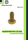 สกรูมิลดำหัวเหลี่ยมM10x20 /Black Steel Coating Nut M10x20