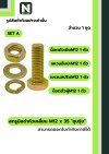 สกรูมิลดำหัวเหลี่ยมM12x35 /Black Steel Coating Nut M12x35