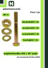 สกรูมิลดำหัวเหลี่ยมM12x90 /Black Steel Coating Nut M12x90