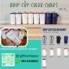 แก้วน้ำDRIP CUP COLOR CHART ขนาด420 ML. BT-02