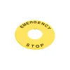 HWAV-27-Y-NAMEPLATE FOR EMERGENCY STOP 22mm