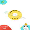 HWAV-27-Y-NAMEPLATE FOR EMERGENCY STOP 22mm
