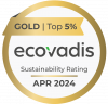 กลุ่มบริษัท กรุงเทพ ซินธิติกส์ มีความยินดีที่จะประกาศว่าบริษัทได้รับรางวัลเหรียญทองในการจัดอันดับความยั่งยืนทางธุรกิจของ ECOVADIS